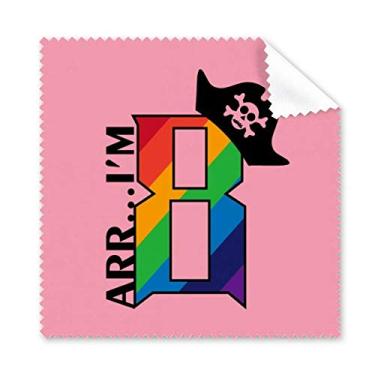 Imagem de Oito arco-íris chapéu pirata art deco, presente, pano de limpeza moderno, 5 peças