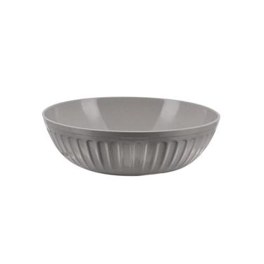 Imagem de Tigela Melamina Plisse Cinza Premium 22cm - Yazi