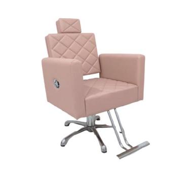Imagem de Cadeira De Cabeleireiro Hidraulica Reclinavel Conforty - Bm Moveis