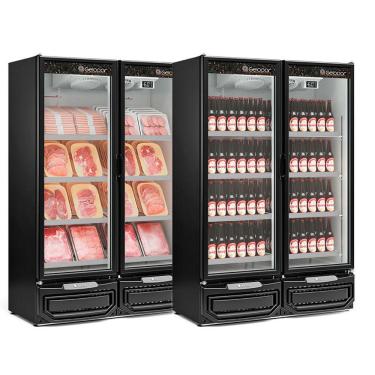 Imagem de Refrigerador/Expositor Vertical Conveniência Cerveja E Carnes GCBC-950 PR Preto Gelopar 957 Litros Frost Free