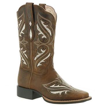 Imagem de Ariat Bota feminina Round Up Bliss Western, Marrom atrevido, 35