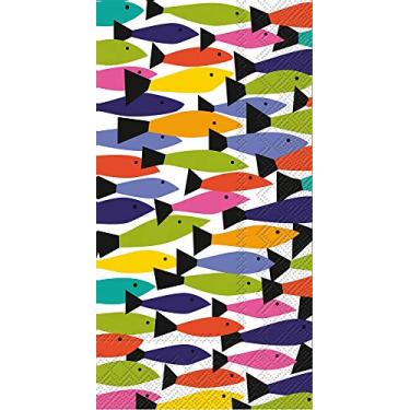 Imagem de Boston International Guardanapos de papel IHR de 3 camadas, 21,6 cm x 11,4 cm, arco-íris