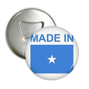 Imagem de Made In Somalia Country Love abridor de garrafas ímã de geladeira emblema multifuncional