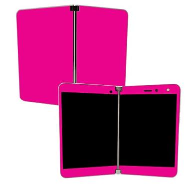 Imagem de MightySkins Skin for Microsoft Surface Duo - Rosa choque sólido | Capa protetora e durável com decalque de vinil exclusivo | Fácil de aplicar, remover e mudar estilos | Feito nos EUA