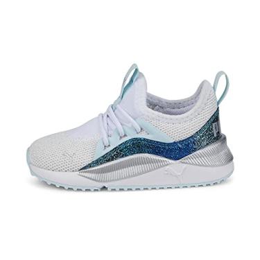 Imagem de PUMA Tênis unissex infantil Pacer Future Allure com fechamento alternativo, Puma Água com Luz Branca, 5 Toddler