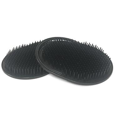 Imagem de GBS Escova Pet, Black Chuveiro Shampoo Escova Scalp Massager Depilação Dog Comb & escova Grooming gato, escova de cabelo Pet Limpeza rasqueadeira Remove emaranhados pincel Lint para pêlos de animais (2 PCS)