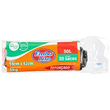 Imagem de Embalixo Saco Lixo Wecycle Reforçado Preto 30Litros