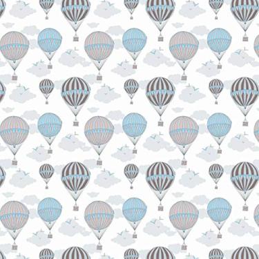 Imagem de Papel de Parede Adesivo Lavável Balões