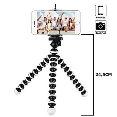 Imagem de Tripé Flexível Ajustável Grande Gorillapod Suporte Celular Selfie Cameras