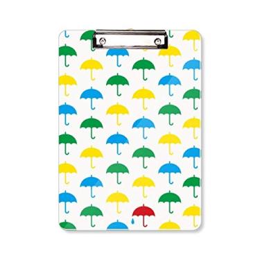 Imagem de Rain Umbrella Weather Cloud Prancheta Pasta de Prancheta para Escrita A4