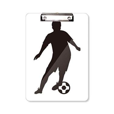Imagem de Prancheta de futebol futebol esportivo silhueta de prancheta pasta, bloco de escrita A4