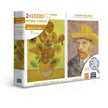 Imagem de Vincent Van Gogh: Retrato e Girassóis - Quebra-cabeça - Combo 2000 peças, Toyster Brinquedos