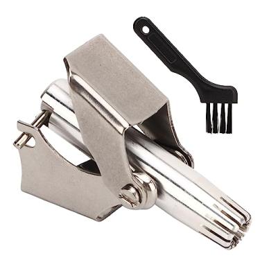 Imagem de Removedor Manual de Pelos do Nariz, Aparador de Sobrancelhas e Pelos Faciais Indolor à Prova D'água, Aparador de Pelos do Nariz Em Aço Inoxidável Giratório de 360 ​​graus