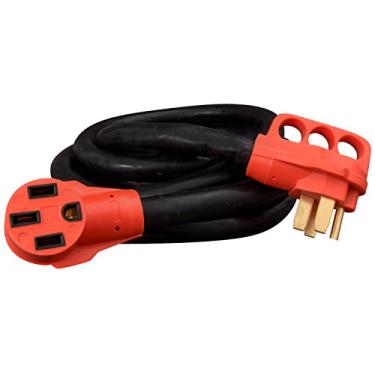 Imagem de Valterra Cabo de extensão Mighty Cord® A10-5015EH RV 50-Amp, cabo de extensão de energia de 4,5 m, vermelho