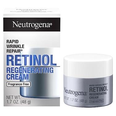Imagem de Neutrogena Rapid Wrinkle Repair Hyaluronic Acid Retinol Cream, Anti Wrinkle Cream, Face Moisturizer, Neck Cream & Dark Spot Remover for Face - Day & Night Cream with Hyaluronic Acid & Retinol, 1.7 oz