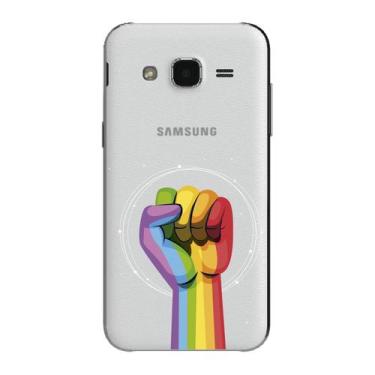 Imagem de Capa Case Capinha Samsung Galaxy  J2 Arco Iris Luta - Showcase