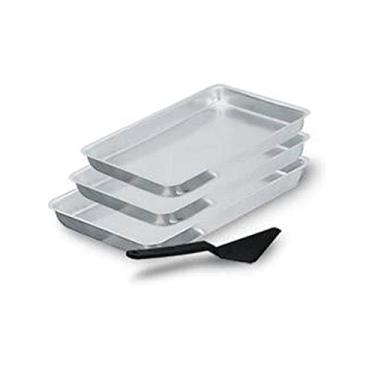 Imagem de Alumínio Fortaleza 781202 Conjunto Assadeira Retangular 03 Pçs, Fosca, Pá