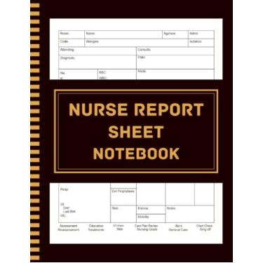 Imagem de Caderno de folha de relatório de enfermeira: 21,5 x 28 cm - 120 páginas