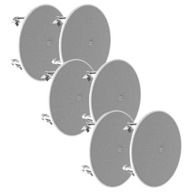 Imagem de Kit 6 Arandelas JBL 6CO3R+ Redonda Branca - 70 Watts RMS