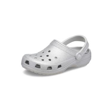 Imagem de Sandália crocs classic glitter clog silver glitter - 35