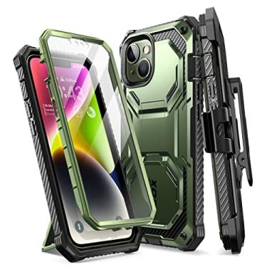 Imagem de i-Blason Capa Armorbox projetada para iPhone 14 Plus de 6,7 polegadas, capa protetora com suporte de corpo inteiro e protetor de tela integrado (Guldan)