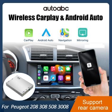 Imagem de Carplay sem fio Android Auto  Caixa do módulo  Acessórios Mirror Link  SMEG NAC Picasso  Peugeot 308