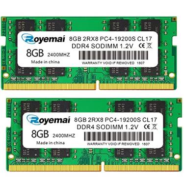 Imagem de PC4-19200 DDR4 2400 16GB Kit (2 x 8 GB) RAM PC4 19200S 2400MHZ Sodimm 2Rx8 260 pinos 1,2 V 16G Upgrade de memória para laptop