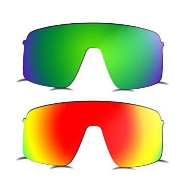 Imagem de Prizo ORL Lentes polarizadas de reposição para óculos de sol Oakley Sutro Lite OO9463-2 conjuntos (vermelho + verde)