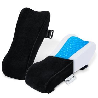 Imagem de BEAUTRIP Almofadas ergonômicas para apoio de braço para cadeira de escritório - Almofada de apoio de cotovelo para computador, jogos e cadeiras de mesa (conjunto de 2)
