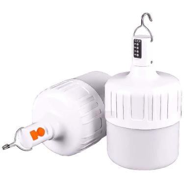 Imagem de Luminária de Emergência Recarregável 38w Lampada Bulbo Led à Prova D`água
