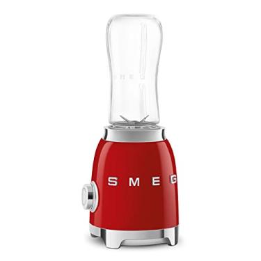 Imagem de SMEG Liquidificador pessoal retrô com 2 frascos PBF01RDUS, vermelho, médio