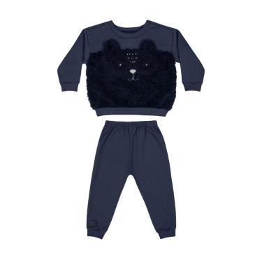 Imagem de Conjunto Blusão e Calça em Moletom para Bebê Menino Quimby-Masculino