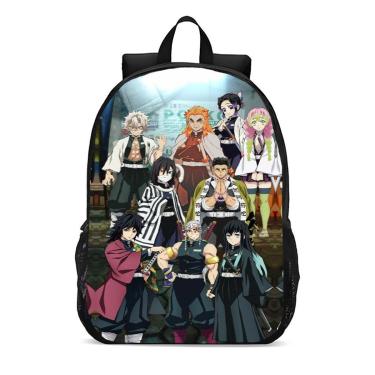 Imagem de Mochila Escolar Infanto Juvenil Anime Demon Slayer Top Lançamento 0255-Unissex