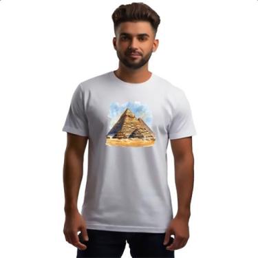 Imagem de Camiseta Unissex Piramide De Queops Watercolor - Alearts