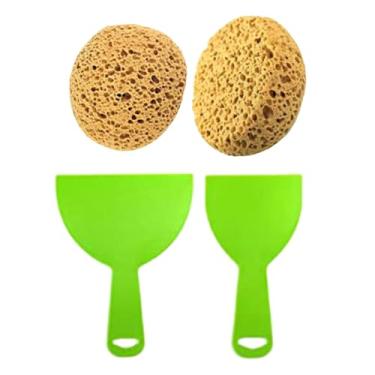 Imagem de IEUDNS Esponja de textura para decoração de casa, esponja de textura de teto lavável para reparo de drywall, esponja de remendo de textura de drywall para, 2 esponjas de textura