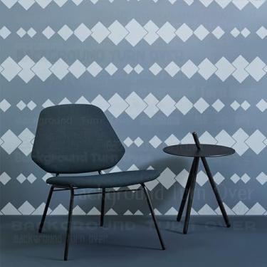 Imagem de Estêncil geométrico quadrado de 110 cm de diamante mandala para decoração pintura grande molde reutilizável paredes grandes modelos para pintura nicho móveis de parede azulejos decoração molduras