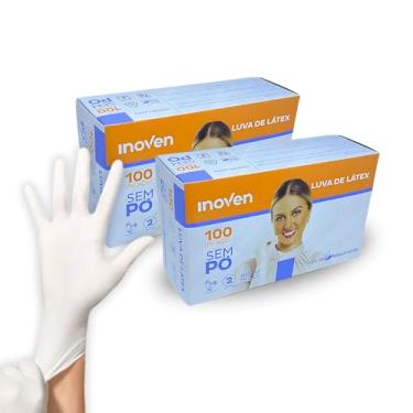 Imagem de Luva Latex Descartavel Sem Pó - INOVEN - PP, P, M e G - 200 unidades (P)