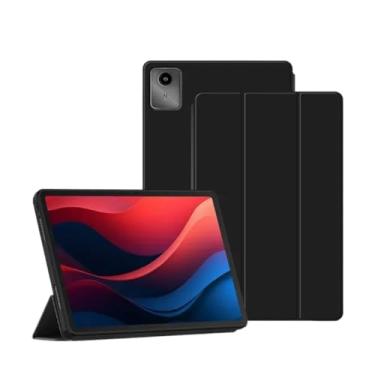 Imagem de Waillynice Capa protetora com suporte flip para Lenovo Xiaoxin Pad 2024 11 polegadas TB-331FC, capa para tablet Tab M11 11 polegadas TB330FU com ativação automática (preta, Tab M11 2024 11 polegadas)