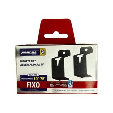 Imagem de Suporte para Televisão Fixo Universal Flat Mount Tamanho:10 Polegadas 