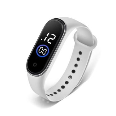 Imagem de Relógio Digital Sport Led Masculino Feminino Adulto Infantil Branco