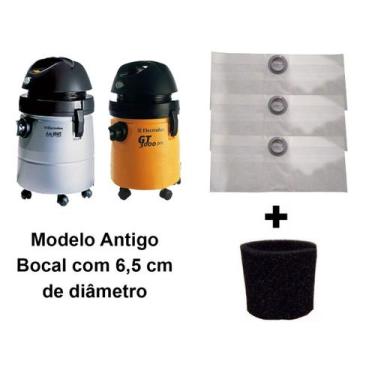 Imagem de Kit Com 3 Sacos Descartáveis Aspirador De Pó Electrolux A20 GT 3000 + 