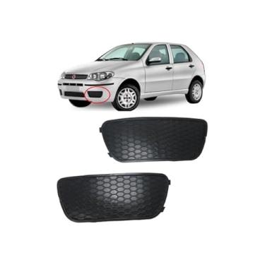 Imagem de Par Moldura Grade Parachoque Palio 2004 A 2007 Sem Furo