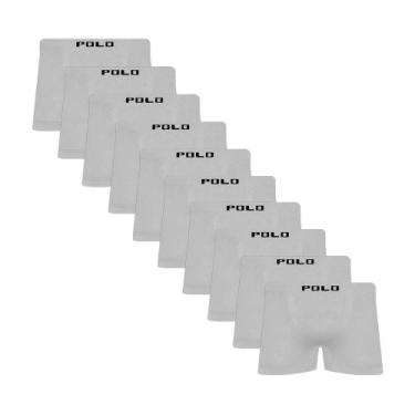 Imagem de Kit C/10 Cuecas Polo Boxer Microfibra Sortido - POLO STAR, Branco, M