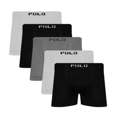 Imagem de Kit 5 Cueca Boxer Microfibra Polo Star Sortida - V1, Sortido, P