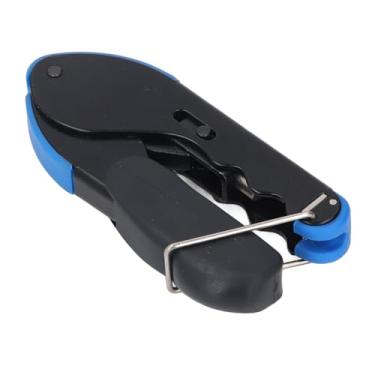 Imagem de Conjunto de Crimpador de Cabo Coaxial Ferramenta de Conector F de Aço Com Matrizes de Crimpagem Confort Grip Handle Handle Lock System para RG59 RG6 Cabos Coaxiais Ferramenta de