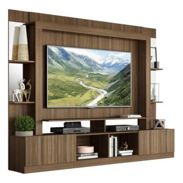 Imagem de Estante com Suporte TV 65" Prateleiras c/ Espelho Oslo Multimóveis V33