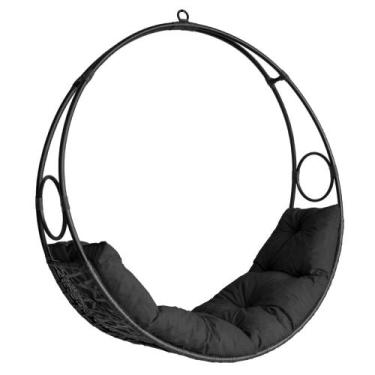 Imagem de Cadeira de Balanço Lua Suspensa em Fibra Sintética - Acesse Móveis, Pr