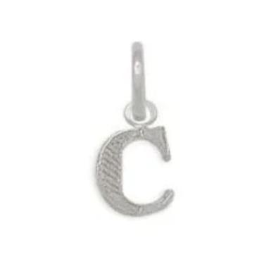 Imagem de Pingente Letra C Prata Maciça 925 Tamanho 10mm - Lojas La&Ny, 1, Prata