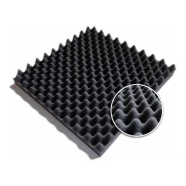Imagem de Espuma Acústica Caixa De Ovo Kit 12 Placas 50X50X2 Cm - ABCD das Espum