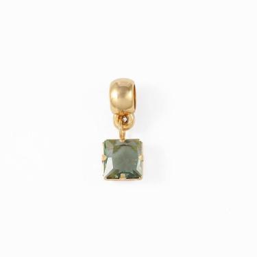 Imagem de Pingente Berloque Pendente Quadrado Zircônia Folheado Ouro 18k - 27 -,
